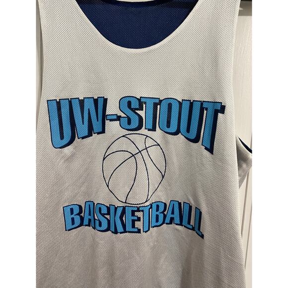 Retro UW-Stout Reversible Basketball Practice Jersey Size Large - Picture 6 of 7